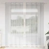 Voile Užuolaida 2 pcs Šviesiai pilka 225 x 140 cm Poliesteris