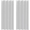 Voile Užuolaida 2 pcs Šviesiai pilka 245 x 140 cm Poliesteris