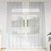 Voile Užuolaida 2 pcs Šviesiai pilka 245 x 140 cm Poliesteris