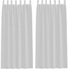 Voile Užuolaida 2 pcs Šviesiai pilka 260 x 140 cm Poliesteris