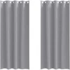 Užuolaidos su žiedais, blokuojančios šviesą 2 pcs