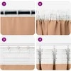 Užuolaidos su žiedais, blokuojančios šviesą 2 pcs