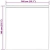 Voile Užuolaida 2 pcs Tamsiai pilka 140 x 140 cm Poliesteris