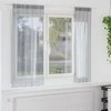 Voile Užuolaida 2 pcs Tamsiai pilka 175 x 140 cm Poliesteris