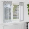 Voile Užuolaida 2 pcs Tamsiai pilka 175 x 140 cm Poliesteris