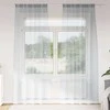 Voile Užuolaida 2 pcs Tamsiai pilka 225 x 140 cm Poliesteris