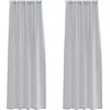 Voile Užuolaida 2 pcs Tamsiai pilka 225 x 140 cm Poliesteris