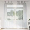 Voile Užuolaida 2 pcs Tamsiai pilka 245 x 140 cm Poliesteris