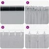 Voile Užuolaida 2 pcs Tamsiai pilka 260 x 140 cm Poliesteris