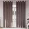 Užuolaidos su žiedais, blokuojančios šviesą 2 pcs Tamsiai rudas