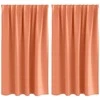 Užuolaidos su žiedais, blokuojančios šviesą 2 pcs Terakotos