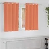 Užuolaidos su žiedais, blokuojančios šviesą 2 pcs Terakotos