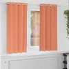Užuolaidos su žiedais, blokuojančios šviesą 2 pcs Terakotos