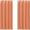 Užuolaidos su žiedais, blokuojančios šviesą 2 pcs Terakotos