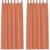 Užuolaidos su žiedais, blokuojančios šviesą 2 pcs Terakotos