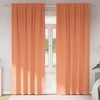 Užuolaidos su žiedais, blokuojančios šviesą 2 pcs Terakotos