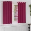 Užuolaidos su žiedais, blokuojančios šviesą 2 pcs Vyno raudona