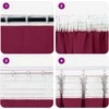 Užuolaidos su žiedais, blokuojančios šviesą 2 pcs Vyno raudona
