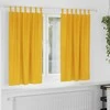 Užtemdymo užuolaidos 2 pcs Garučių geltona 140 x 175 cm Aksomas