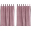 Užtemdymo užuolaidos 2 pcs Tamsiai rožinė 140 x 140 cm Aksomas