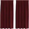 Užtemdymo užuolaidos 2 pcs Vyno raudona 140 x 175 cm Aksomas