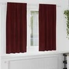 Užtemdymo užuolaidos 2 pcs Vyno raudona 140 x 175 cm Aksomas