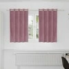 Užtemdymo užuolaidos 2 pcs Tamsiai rožinė 140 x 140 cm Aksomas