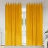 Užtemdymo užuolaidos 2 pcs Garučių geltona 140 x 245 cm Aksomas