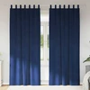 Užtemdymo užuolaidos 2 pcs Tamsiai mėlyna 140 x 245 cm Aksomas