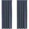 Užuolaidos su žiedais, blokuojančios šviesą 2 pcs Antracitas