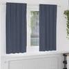 Užuolaidos su žiedais, blokuojančios šviesą 2 pcs Antracitas