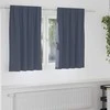 Užuolaidos su žiedais, blokuojančios šviesą 2 pcs Antracitas