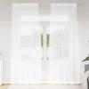 Voile Užuolaida 2 pcs Balta 245 x 140 cm Poliesteris