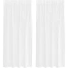 Voile Užuolaida 2 pcs Balta 175 x 140 cm Poliesteris