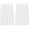 Voile Užuolaida 2 pcs Balta 175 x 140 cm Poliesteris