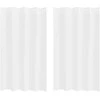 Voile Užuolaida 2 pcs Balta 175 x 140 cm Poliesteris