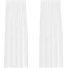 Voile Užuolaida 2 pcs Balta 260 x 140 cm Poliesteris