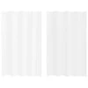 Voile Užuolaida 2 pcs Balta 140 x 140 cm Poliesteris