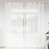 Voile Užuolaida 2 pcs Balta 245 x 140 cm Poliesteris