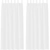 Voile Užuolaida 2 pcs Balta 225 x 140 cm Poliesteris