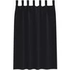 Užuolaidos su žiedais, blokuojančios šviesą 2 pcs Juoda