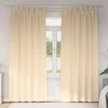 Užuolaidos su žiedais, blokuojančios šviesą 2 pcs Kreminė