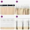 Užuolaidos su žiedais, blokuojančios šviesą 2 pcs Kreminė