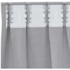 Užuolaidos su žiedais, blokuojančios šviesą 2 pcs Metalo pilka