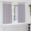 Užuolaidos su žiedais, blokuojančios šviesą 2 pcs Metalo pilka
