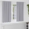 Užuolaidos su žiedais, blokuojančios šviesą 2 pcs Metalo pilka