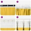 Užuolaidos su žiedais, blokuojančios šviesą 2 pcs