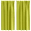 Užuolaidos su žiedais, blokuojančios šviesą 2 pcs Žalia