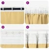Užuolaidos su žiedais, blokuojančios šviesą 2 pcs Smėlio