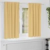 Užuolaidos su žiedais, blokuojančios šviesą 2 pcs Smėlio